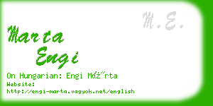 marta engi business card